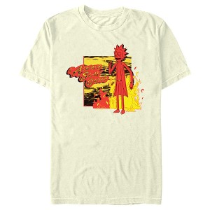 Men's Rick And Morty I Always Slay Queen, With FIRE T-Shirt - 1 of 4