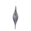 Grey Ribbed Glass Drop Ornament (Set of 6) - 3 of 3