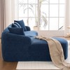 Racxily Boneless L-Shape  Sofa with Curved Chaise,Orange Modular Chenille Compression Couch,30D High-Density Foam - 3 of 4