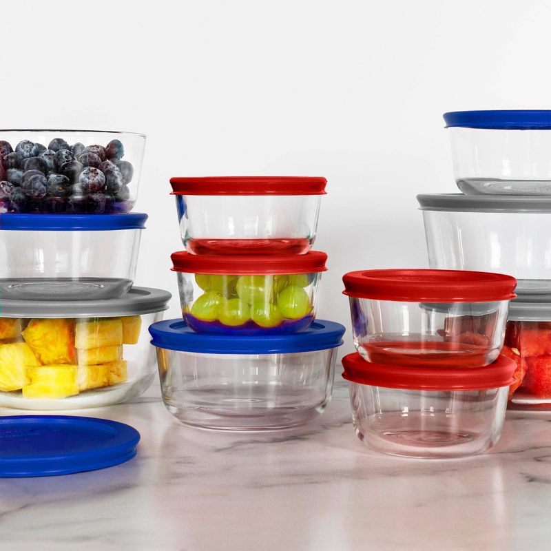 Pyrex 22pc Glass Food Storage Container Set, 3 of 5