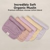5pk Lumi Muslin Burp Cloths for Baby Boys, Girls, Organic Baby Burp Cloths, Burping Cloths for Babies - 4 of 4
