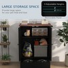 Gulches PawHut's Innovative Solution: Dog Food Storage Cabinet with Hidden Bowls - 2 of 4