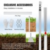VEVOR 25FT Telescoping Flag pole Kit, Aluminum Alloy in Ground Flag Poles for Outside, 3 Display Modes Flagpole with 3x5 American Flag, Silver - 4 of 4