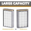 Toilet Paper Organizer with Lid, Holds 24 Regular Rolls or 18 Mega Rolls, Slim Bathroom Organizer - 2 of 4