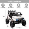 GARVEE 12V Kids Ride-On Truck with Remote Contro,Spring Suspension, 3 Speed Modes & LED Lights,Electric Toy Car for Boys Girls Ages 3-8 - 2 of 4