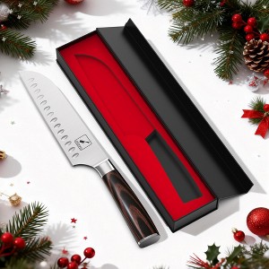 imarku 7 Inch Chef Knife, Ultra Sharp Santoku Knife - 7Cr17Mov Japanese Kitchen Knife, Kitchen Gadgets, Great Holiday Gifts - 1 of 4