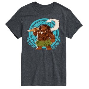 Men's - Moana - Halbgott Maui Pattern Short Sleeve Graphic T-Shirt - 1 of 4