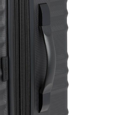 SWISSGEAR Cascade Hardside Large Checked Spinner Suitcase - Black