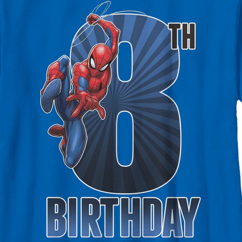 Boy's Marvel Spider-Man 8th Birthday T-Shirt, 2 of 6