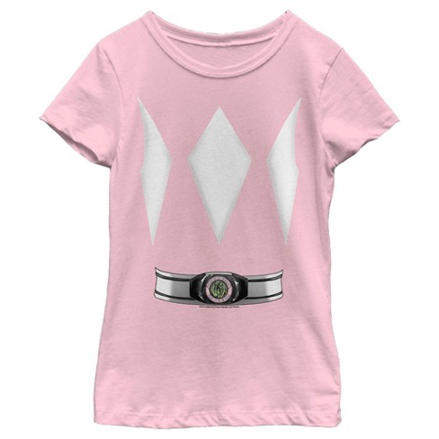 Pink power ranger t shirt best sale