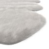 YOOCOZZ Gloss White Faux Fur Area Rug - 4 of 4