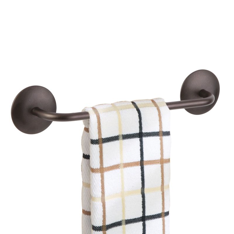 mDesign Small Hand Towel Storage Bar, Strong Self Adhesive, 1 of 5