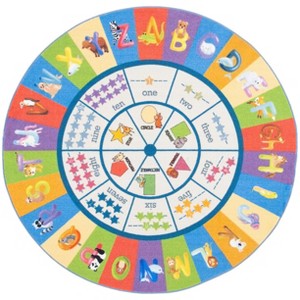 Kids Playhouse KPH225 Power Loomed Machine Washable Slip Resistant Rugs - Safavieh Kids - 1 of 4