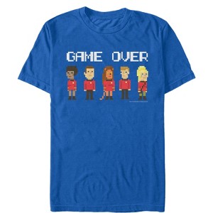 Men's Star Trek Red Shirt Pixel Crew Game Over T-Shirt - 1 of 4