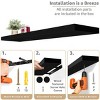 3 Pack (35"x9") Sorbus Long Floating Wall Shelves for Bedroom, Decor, Kitchen, Living Room - for Trophies, Frames, Bookshelf - 4 of 4