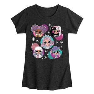 Girls' - LOL Surprise! - Winter Dolls Fitted Short Sleeve Graphic T-Shirt - 1 of 4