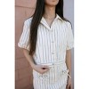 Women's Stripe Jacket - MIOU MUSE - 4 of 4