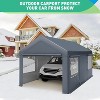 Acekool Carport Canopy – Heavy Duty Portable Garage Shelter with Vent Windows, Easy Assembly, All-Season Protection - 2 of 4