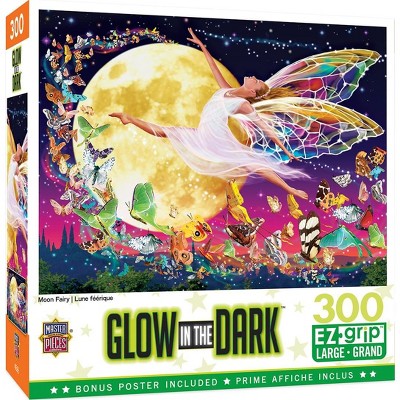 MasterPieces Inc Moon Fairy 300 Piece Large EZ Grip Glow In The Dark Jigsaw Puzzle