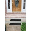 BirdRock Home 2-Pack Rubber Stair Mat with Basket Weave Design - 10 x 30" Black - 2 of 4