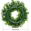 Unique Bargains Four Leaf Hanging Wreaths for Front Door and Wall Decoration - 3 of 4