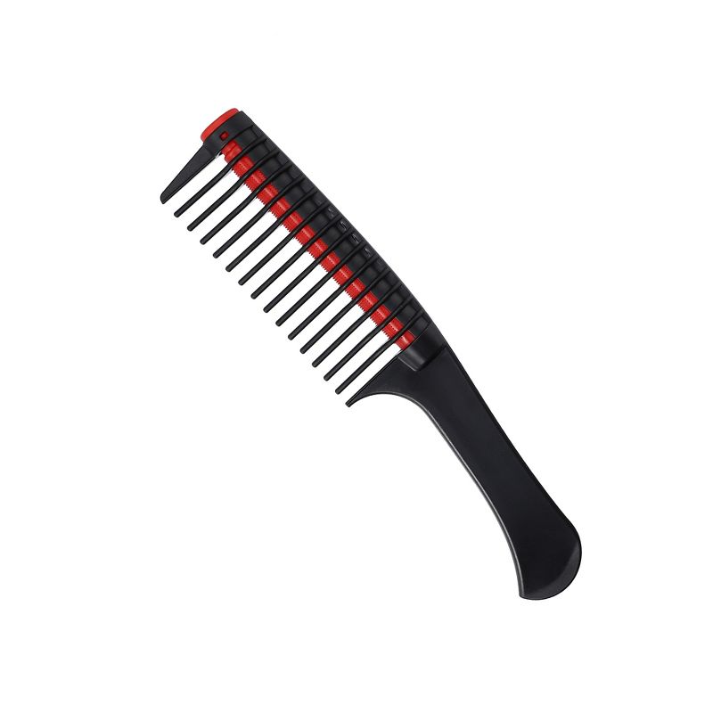 Unique Bargains Wide Tooth Hair Comb Roller Comb Detachable Hair Dye Tool Styling Comb Black, 1 of 7