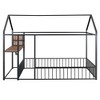 KIGFTSOD Metal Bed House Bed Frame with Desk, Shelves, Power Outlets and USB Ports - 4 of 4