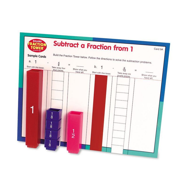 Learning Resouces Rainbow Fraction Fraction Tower Activity Set, Ages 5+, 5 of 6