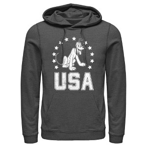 Men's Mickey & Friends Fourth of July Pluto Pull Over Hoodie - 1 of 4