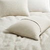 Peace Nest Jacquard Cotton Linen Blend Duvet Cover Set, 3 Piece Bedding Set with Pillow Shams, Cobble, King - 3 of 4
