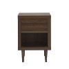 Christopher Knight Home Set of 2 Nystrom Faux Wood Single Drawer Nightstand Walnut - 3 of 4