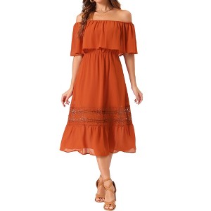 burnt orange maxi dress boho Aurora Dress Burnt Orange – B.Y BOHO