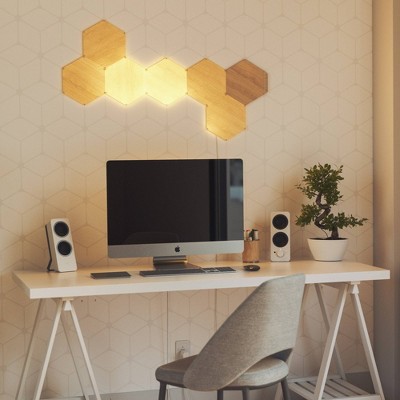 Nanoleaf 7 Panels Adjustable White Hexagon Modular LED Wall Lights