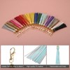 Unique Bargains PU Leather Keychain with Lobster Swivel Crafts Tassels 18 Pcs - 4 of 4