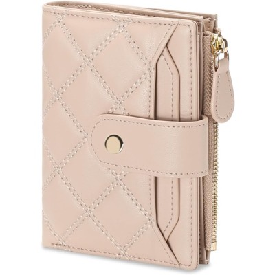 Clotth Small Wallet for Women - PU Leather RFID Blocking Bifold Wallet with Zipper Pocket Holds 9+ Cards, Cash & Coins for Daily Use