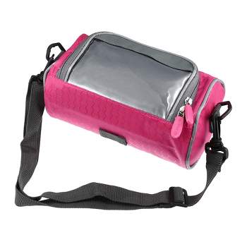 Unique Bargains Bike Handlebar Bag with Touch Screen Phone Holder Front Storage Bag 1 Pc