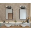 Progress Lighting Glayse 3-Light Bath Vanity, Antique Bronze, Beveled Glass Shade - 3 of 4