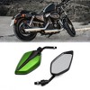 Unique Bargains Adjustable Polygon Rear Side View Mirror for Motorcycle Motorbike 2 Pcs - 2 of 4