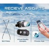 Aeroski 2.0 Ski Fitness Low Impact Workout Exercise Rowing Machine with Recoil Spring Resistance, 2 Poles, and Virtual Reality Goggles, Gray - 3 of 4