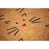 1'4" x 2'4" Love Cats Indoor/Outdoor Coir Doormat Black/Red - Entryways: Welcome Mat with PVC Backing - 3 of 4