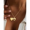 U7 Personalized Locket Necklace: 14K Gold/Platinum Heart Photo Locket with 20 Inch Chain, Custom Gift for Women - 3 of 4