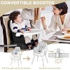 Kinder King 8 in 1 Baby High Chair, Coverts to Dining Booster Seat, Removable Tray & Double Seat Cover, Easy to Wipe - 4 of 4