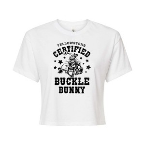 Women's - Yellowstone - Certified Buckle Bunny Cropped Graphic T-Shirt - 1 of 4