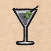 Dalix Martini Embroidered Lightweight Relaxed Jersey Tee Summer Cute Food Womens - 2 of 4