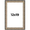 PosterPalooza | Ornate Silver Picture Frame - UV Acrylic, Foam Board Backing, Hanging Hardware - 2 of 4