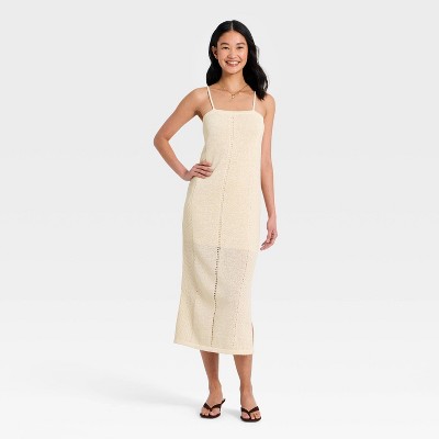 womens black tiered midi dress The Tiered Dress in Stretch Linen
