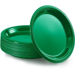 SparkSettings Disposable Plastic Dessert Plates 7 Inches, Pack of 50 - 1 of 4