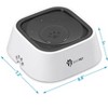 ANYPET No-Spill Dog Water Bowl, Anti-Splash Pet Slow Drinking Water Feeder, Spill Proof Travel Bowls for Large Medium Small Dogs and Cats, White  - 3 of 4