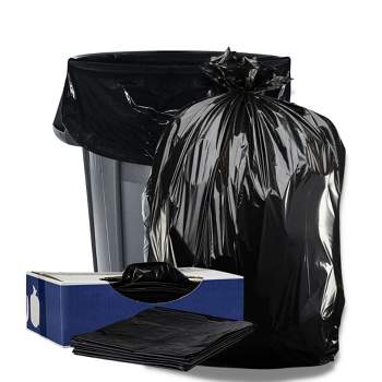 Plasticplace 42 Gallon Contractor Trash Bags, Black (50 Count