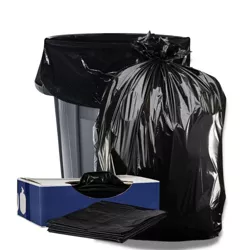 Plasticplace 55-60 Gallon Contractor Trash Bags3.0 MilBlack 38'' X 58''(32 Count)